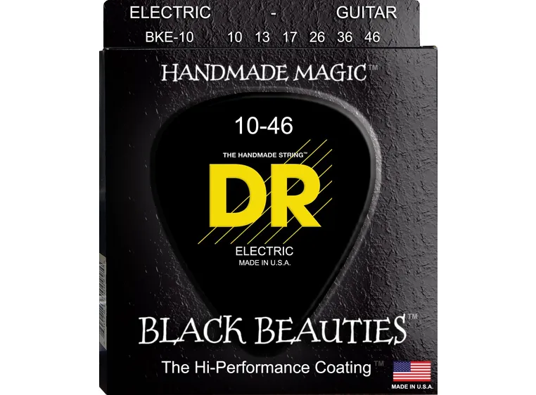 DR Strings BKE10 Black Beauties (010-046) Medium 